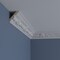 Ekena Millwork 2 7/8"H x 2 1/2"P x 3 7/8"F x 94 1/2"L, (11 1/4" Repeat) Telma Twisted Leaf Crown Moulding MLD03X02X04TE - alternate 6